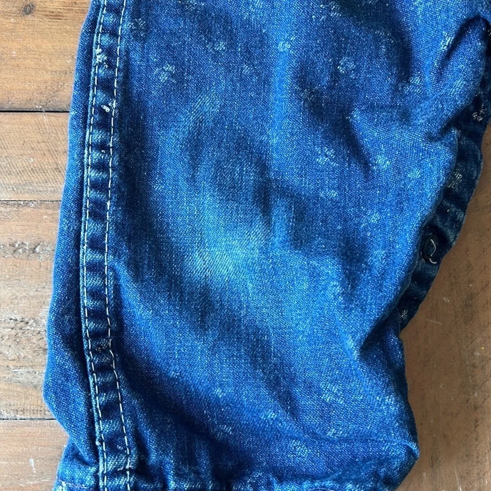 Oshkosh vintage floral eyelet pocket overalls